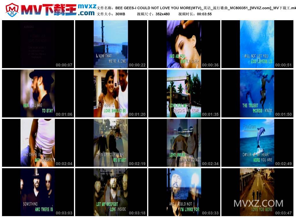 BEE GEES-I COULD NOT LOVE YOU MORE(MTV)_英语_流行歌曲_MC800351